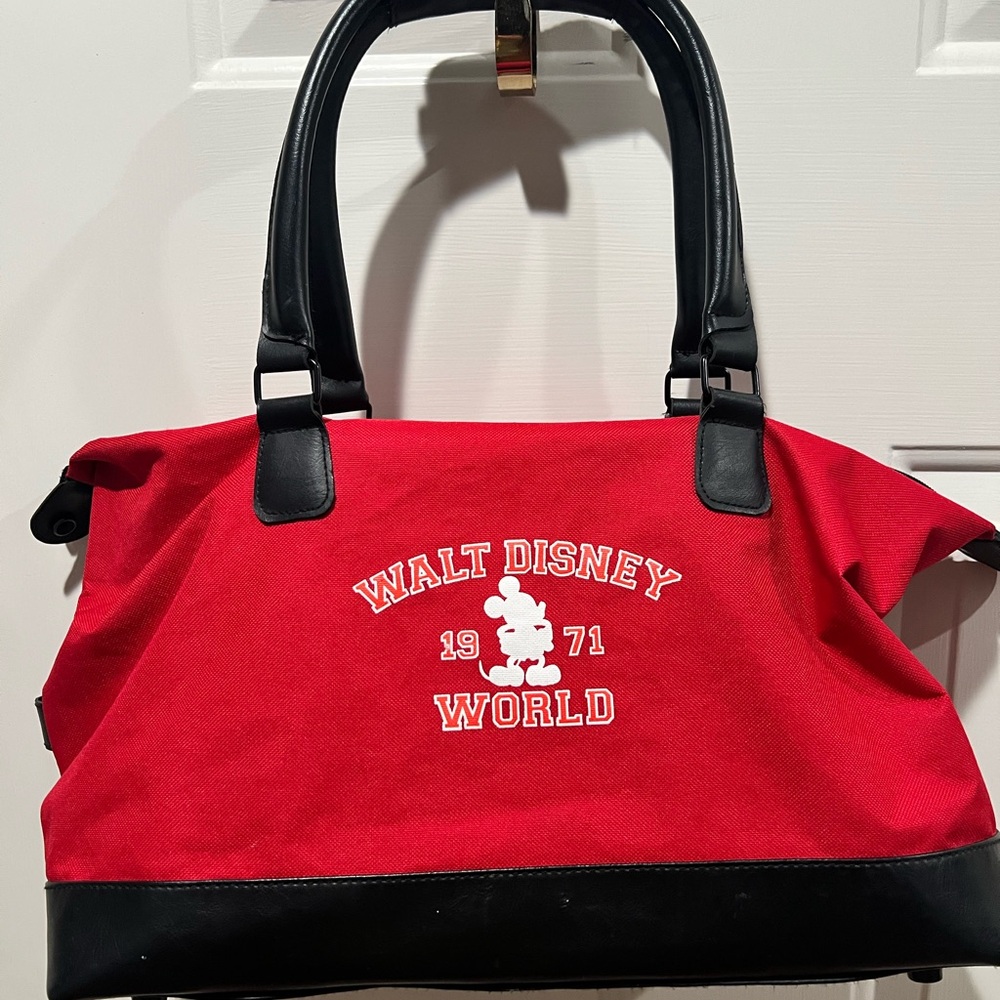 Disney 1971 Red and Black Travel Tote Bag